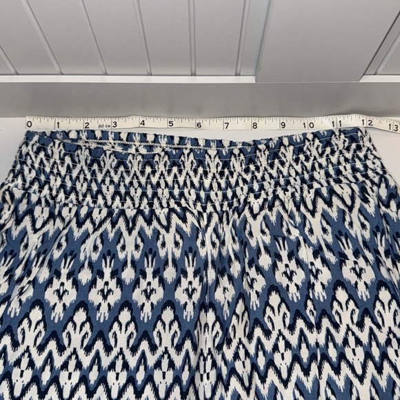 Beach Lunch Lounge Blue Patterned Pants Size Small - Picture 8 of 8